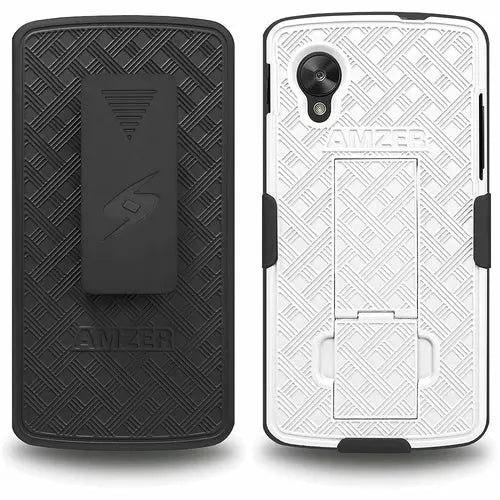 AMZER Shellster Hard Case with Belt Clip Holster for Google Nexus 5 - Shakefav.com