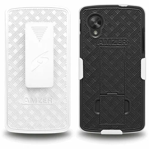 AMZER Shellster Hard Case with Belt Clip Holster for Google Nexus 5 - Shakefav.com