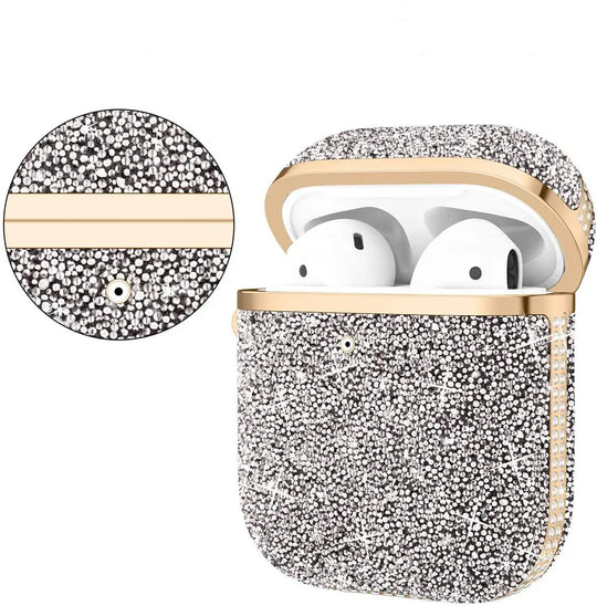 Soft Electroplating Fashion Star Diamond Earphone Sleeve Maroon Asteria