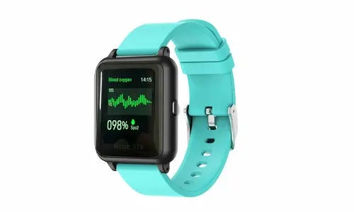 OXITEMP Smart Watch With Live Oximeter, Thermometer And Pulse Monitor Salmon Lucky