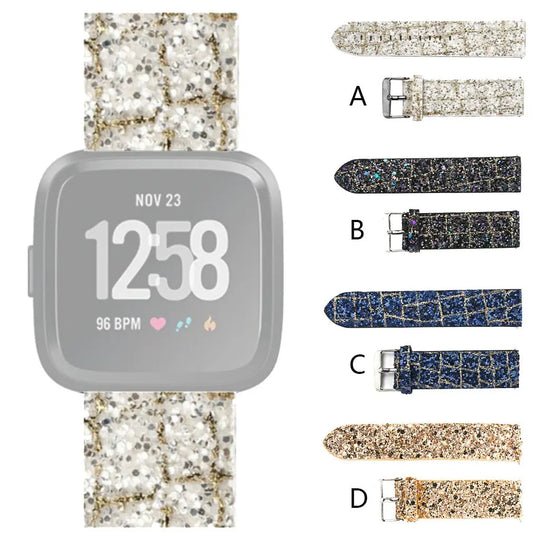 Bling Square Glitter Leather Wrist Strap Strap - Shakefav.com