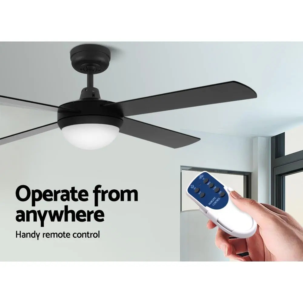 Devanti 52" Ceiling Fan - Black - Shakefav.com