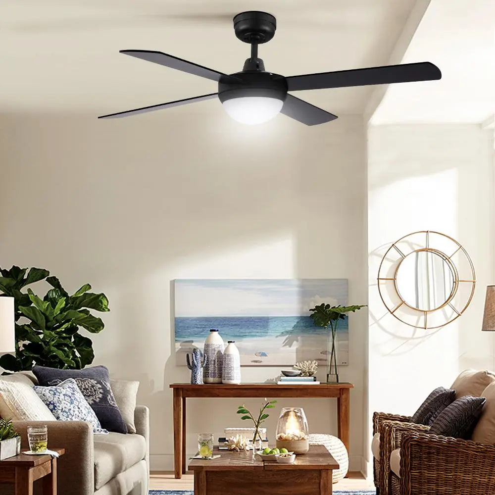 Devanti 52" Ceiling Fan - Black - Shakefav.com