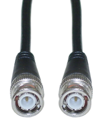 Cable Wholesale BNC RG58/AU Coaxial Cable, Black, BNC Male, Copper