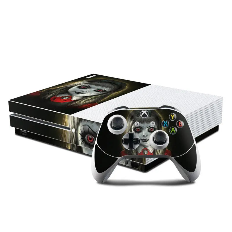 DecalGirl XBOS-HAUNTEDDOLL Microsoft Xbox One S Console & Controller K - Shakefav.com