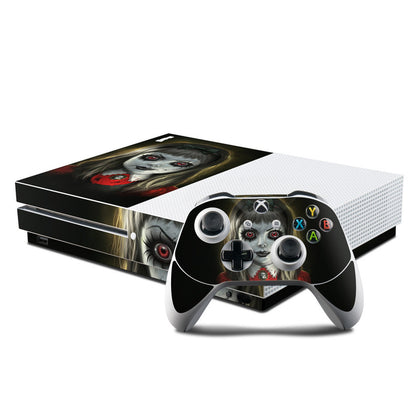 DecalGirl XBOS-HAUNTEDDOLL Microsoft Xbox One S Console & Controller K