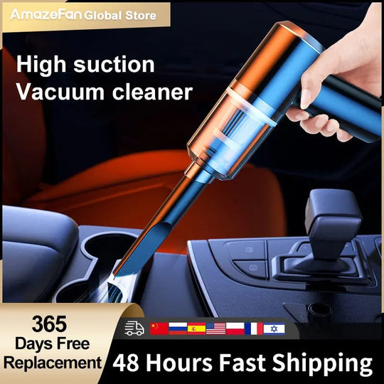 9000pa Car Vacuum Cleaner Mini Gun style Cleaner Cordless 120W - Shakefav.com