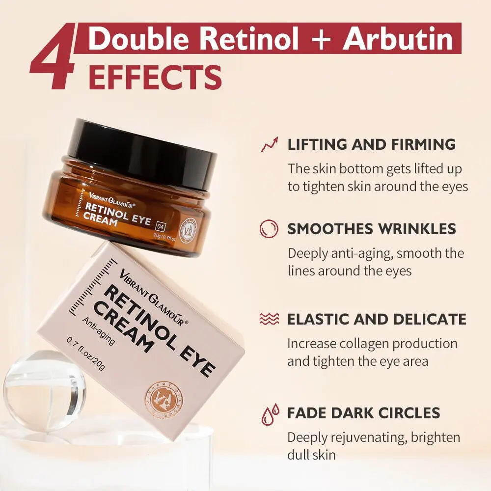 Retinol Eye Cream Remove Eye Bags Dark Circles Anti-aging Anti-wrinkle - Shakefav.com