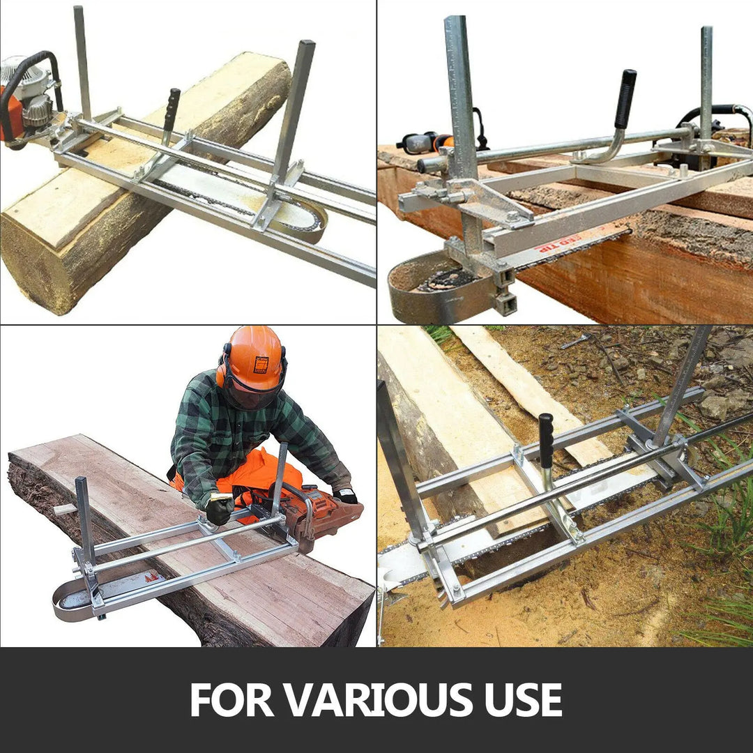 VEVOR Chainsaw Mill Planking Milling 24 36 48 Inch Guide Bar Wood - Shakefav.com