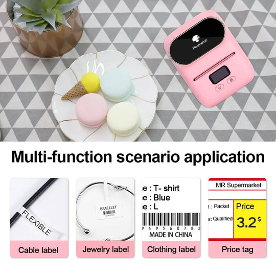 Phomemo M110 Mini Portable Thermal Label Printer Self-Adhesive Label - Shakefav.com