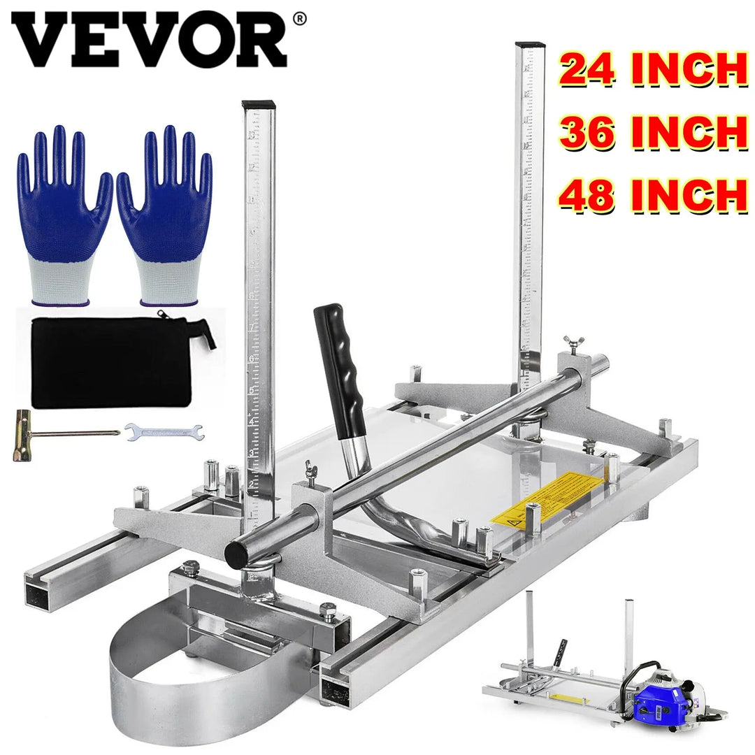 VEVOR Chainsaw Mill Planking Milling 24 36 48 Inch Guide Bar Wood - Shakefav.com