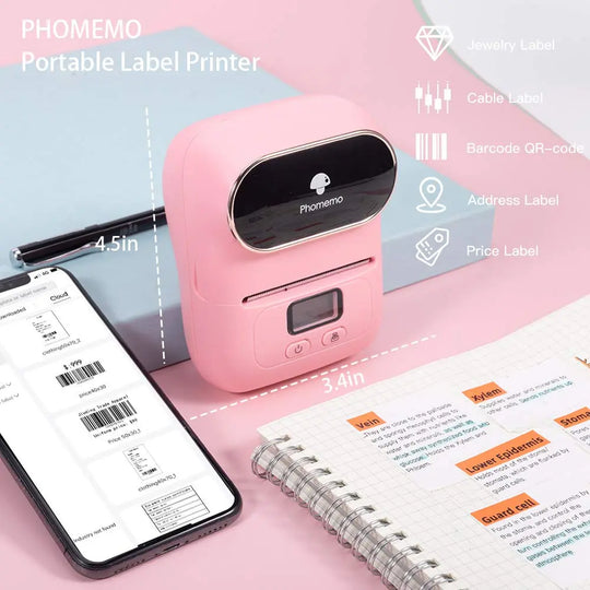 Phomemo M110 Mini Portable Thermal Label Printer Self-Adhesive Label - Shakefav.com