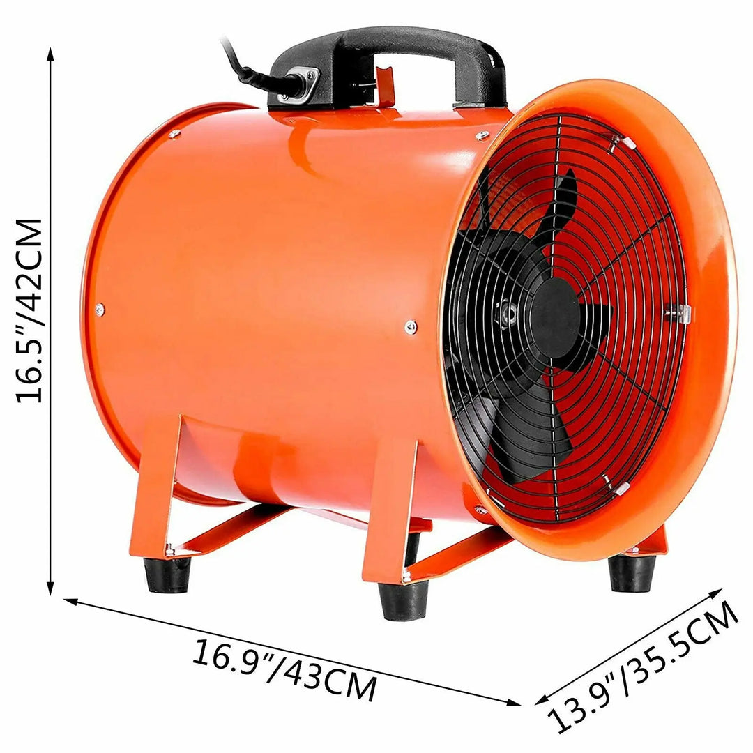 VEVOR Ventilator Blower Fan Cylinder Fan 12Inch 520W 3300r/min Strong - Shakefav.com