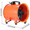 VEVOR ventilateur ventilateur ventilateur cylindre 12 pouces 520W 3300r/min fort