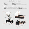 Fast & Free Shipping Aulon Baby Stroller 3 in 1 Free Duty High