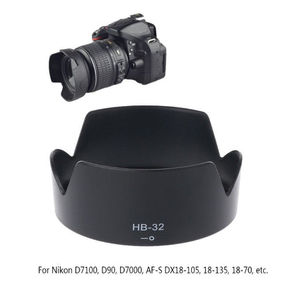 HB 32 67 MM Durable Black Plastic Camera Lens Hood