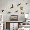 Resin Birds Creative For Wall 3d Sticker Living Room Animal Figurine