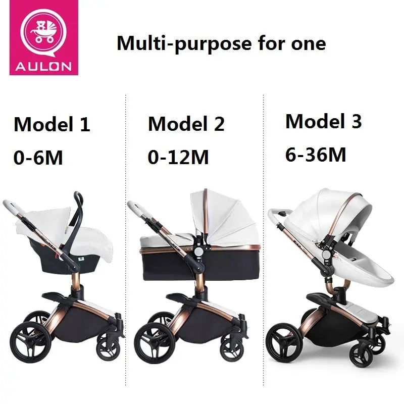 Fast & Free Shipping Aulon Baby Stroller 3 in 1 Free Duty High - Shakefav.com