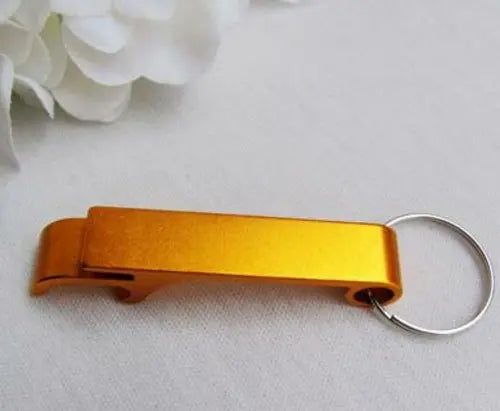 50pcs Personalized Engraved Bottle Opener Key Rings Wedding Name and - Shakefav.com