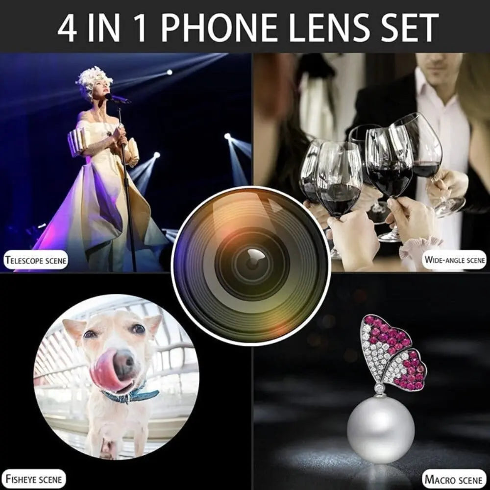 Dragon 36X Mobile Phone Lens Kit With Tripod Yellow Pandora