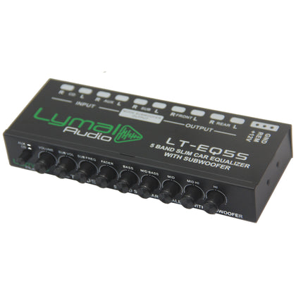 LT-EQ5S Égaliseur graphique audio de voiture 5 bandes 9 volts