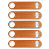 Customizable Industrial Wood Bottle Opener 5-Pack