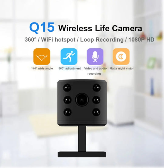 Mini Wireless WiFi Camera 1080 P HD Remote Video - Shakefav.com