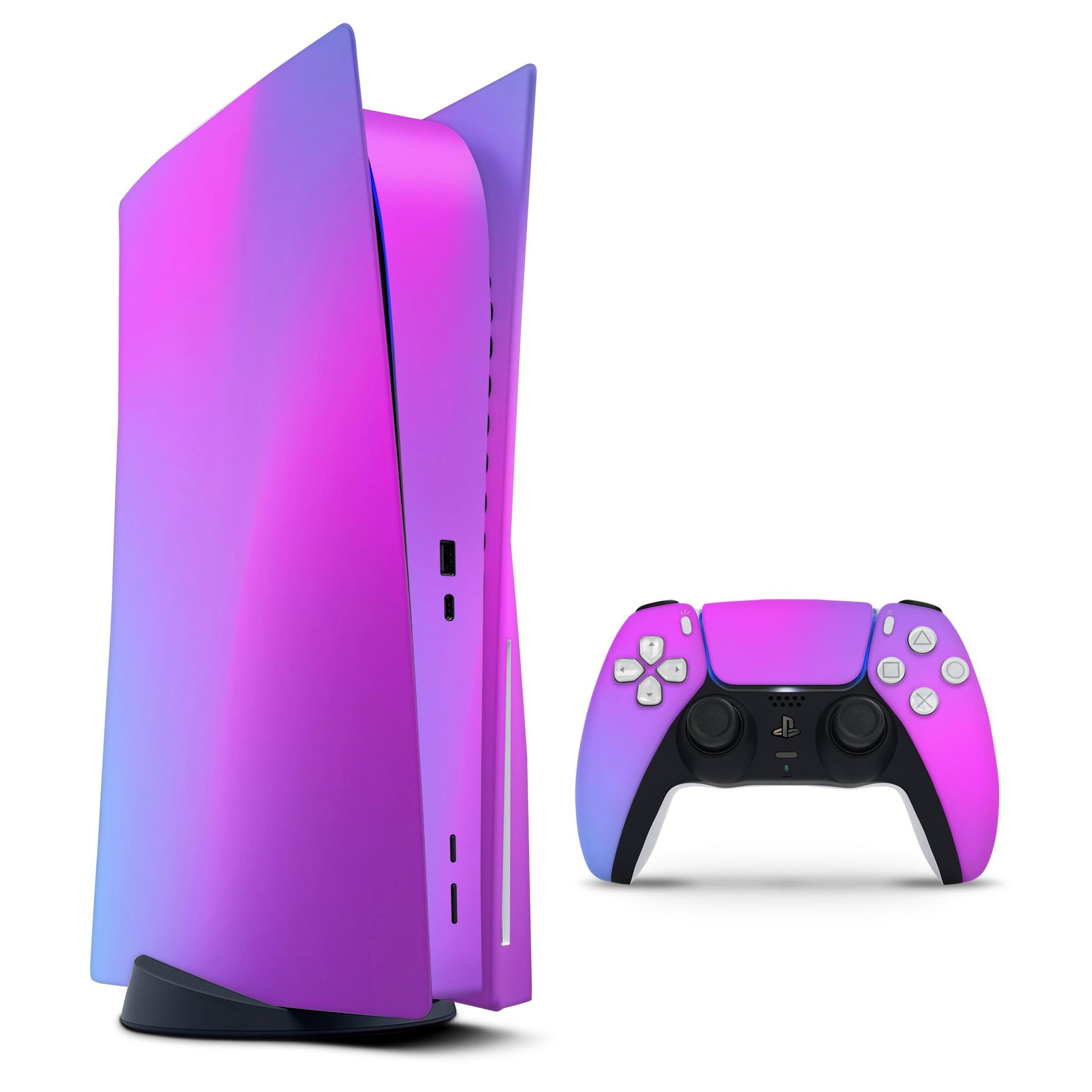 Neon Holographic V1 - Full Body Skin Decal Wrap Kit for Sony