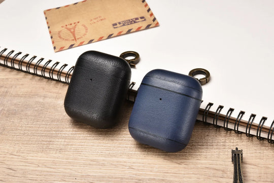 AirPods 2 (LED Visible) Personalized Custom Case Napa Navy Blue - Shakefav.com