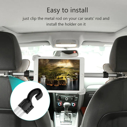 360 Degree Rotation Aluminum Seat Tablet Holder Teal Simba