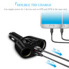 3.1A USB Car Charger with Cigarette Lighter Socket