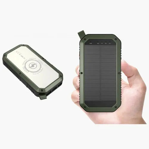 Sun Chaser Mini Solar Powered Wireless Phone Charger 10,000 mAh With - Shakefav.com