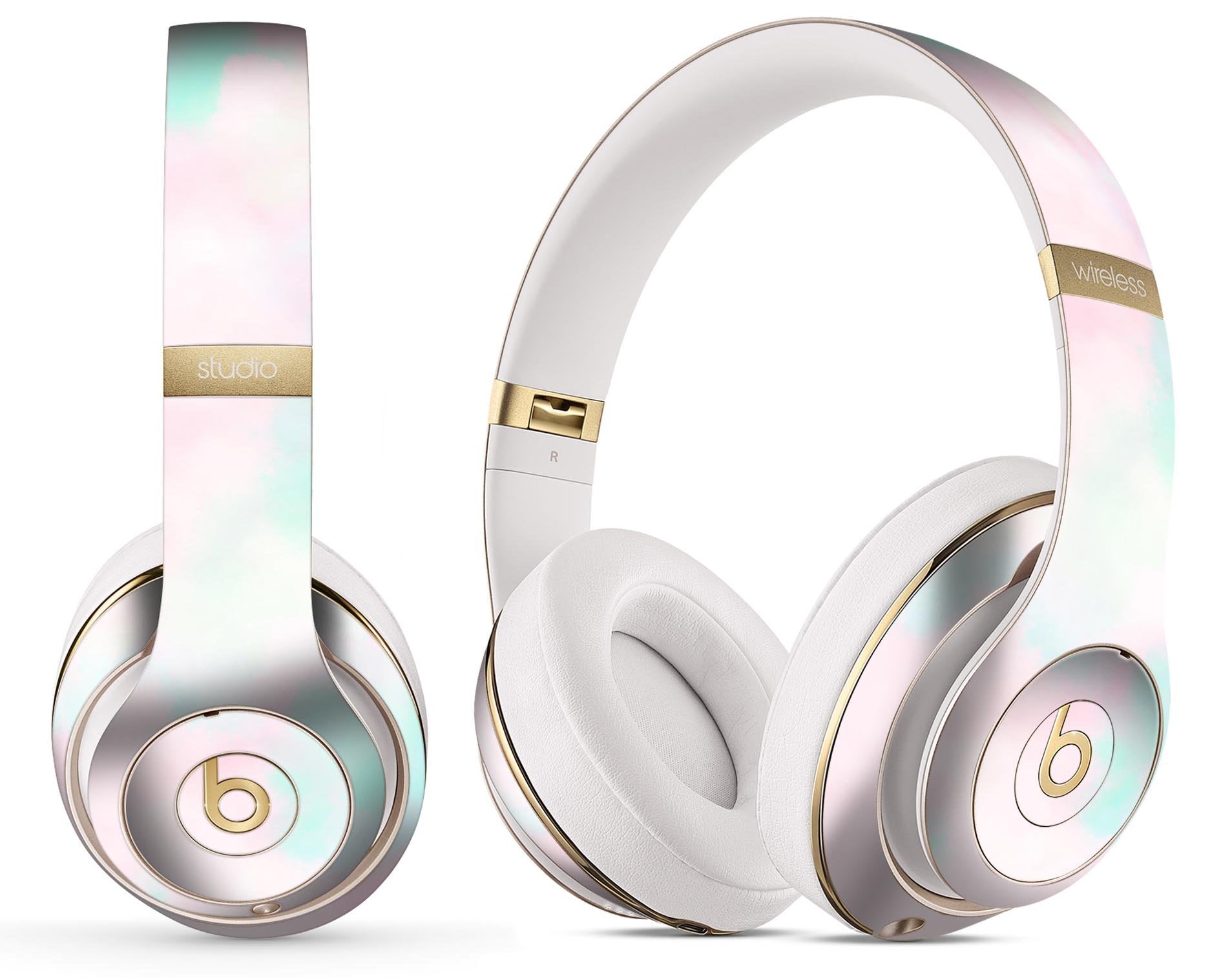 Pretty Pastel Clouds V7 - Full Body Skin Decal Wrap Kit for Beats by