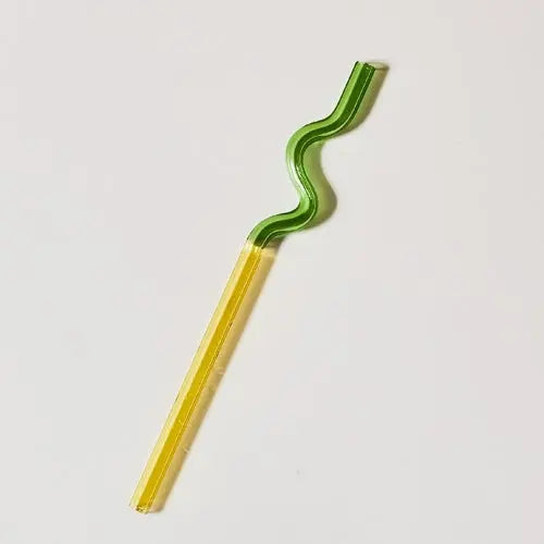 Floriddle Artistry Glass Straws Twist Reusable Straws Heat Resistant - Shakefav.com