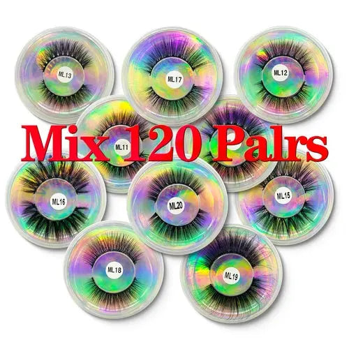 Wholesale Lashes 10/200PCS Natural Long False Eyelashes Set Bulk Faux - Shakefav.com