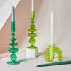 Candlesticks Holders Retro  Glass Classic Craft Candlesticks Holders