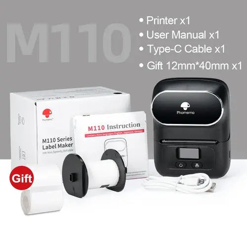 Phomemo M110 Mini Portable Thermal Label Printer Self-Adhesive Label - Shakefav.com