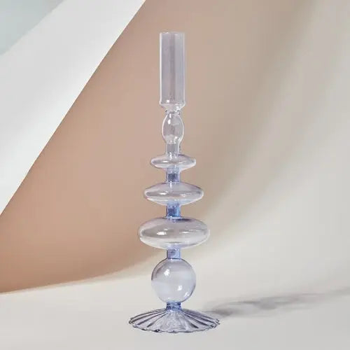 Candlesticks Holders Retro  Glass Classic Craft Candlesticks Holders - Shakefav.com