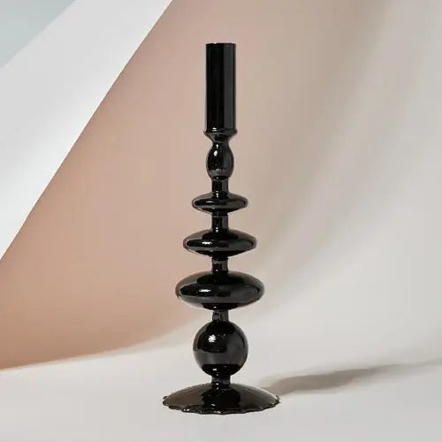 Candlesticks Holders Retro  Glass Classic Craft Candlesticks Holders - Shakefav.com