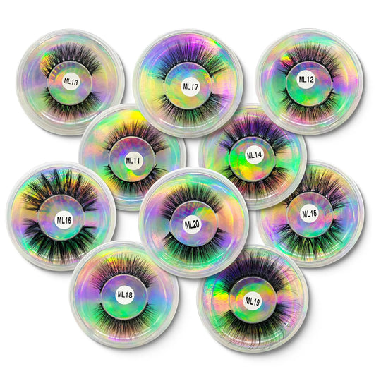 Wholesale Lashes 10/200PCS Natural Long False Eyelashes Set Bulk Faux - Shakefav.com