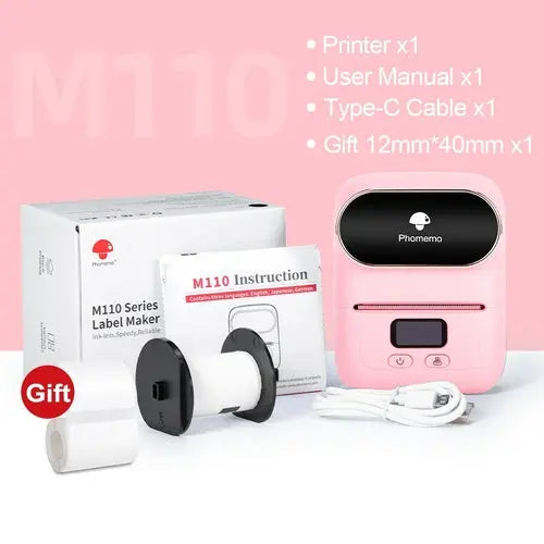 Phomemo M110 Mini Portable Thermal Label Printer Self-Adhesive Label - Shakefav.com