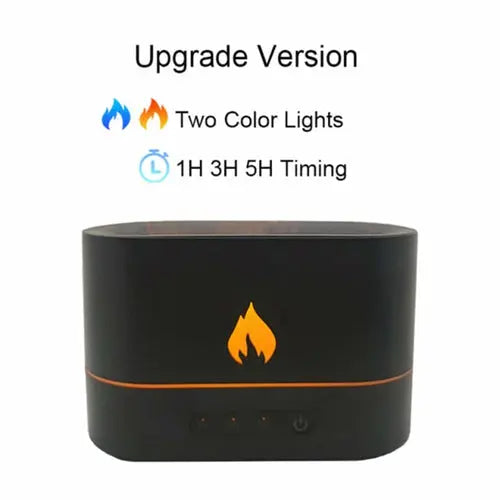 Essential Oil Diffuser With Flaming Effect And Timer - Shakefav.com