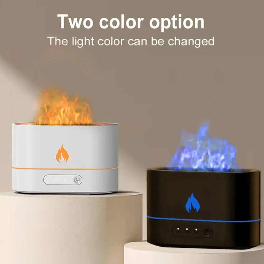 Essential Oil Diffuser With Flaming Effect And Timer - Shakefav.com