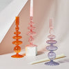 Candlesticks Holders Retro  Glass Classic Craft Candlesticks Holders