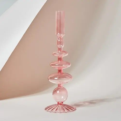 Candlesticks Holders Retro  Glass Classic Craft Candlesticks Holders - Shakefav.com