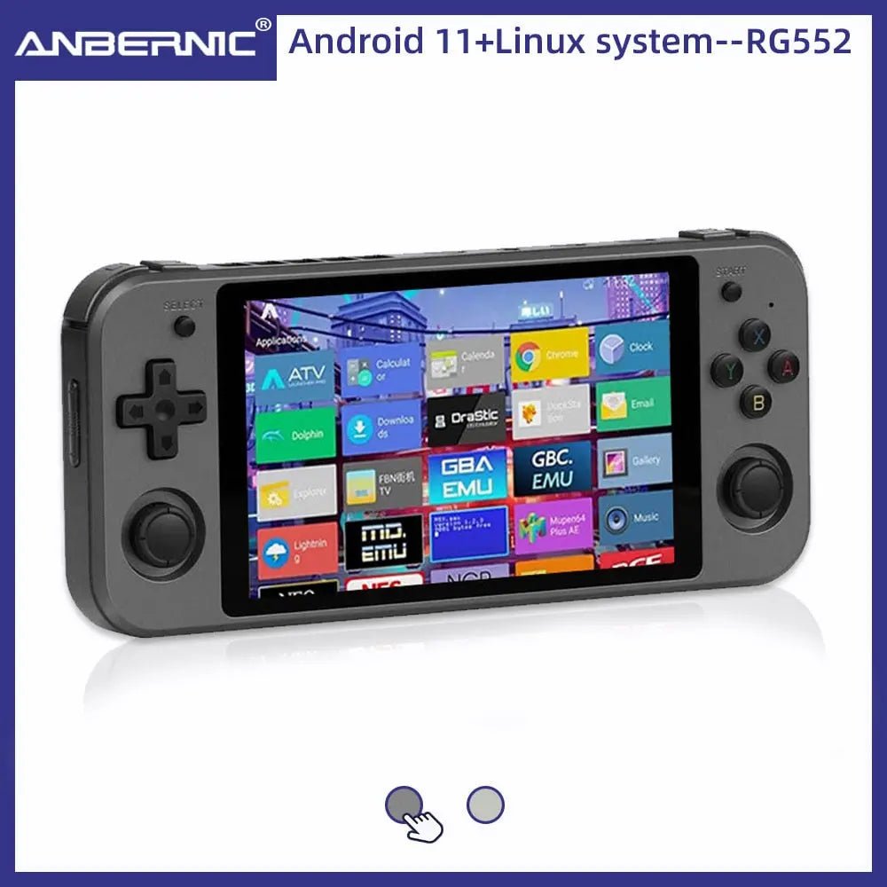 RG552 Anbernic Retro Video Game Console Dual systems Android Linux - Shakefav.com