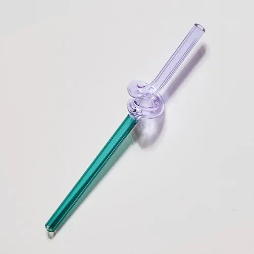 Floriddle Artistry Glass Straws Twist Reusable Straws Heat Resistant - Shakefav.com