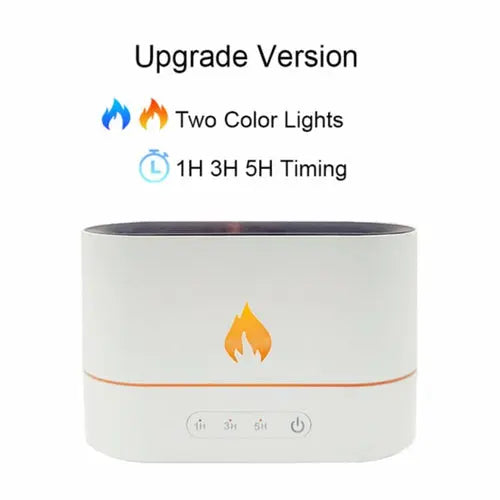 Essential Oil Diffuser With Flaming Effect And Timer - Shakefav.com