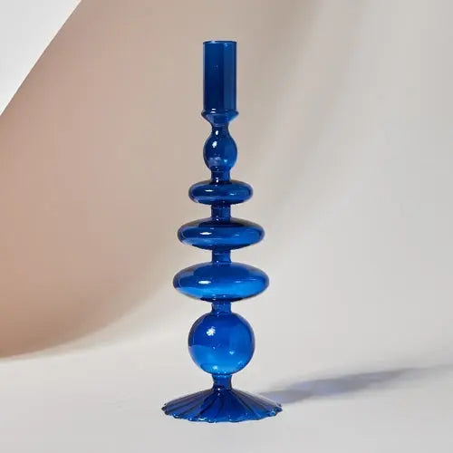 Candlesticks Holders Retro  Glass Classic Craft Candlesticks Holders - Shakefav.com