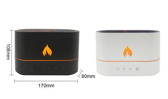 Essential Oil Diffuser With Flaming Effect And Timer - Shakefav.com